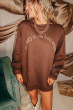 Load image into Gallery viewer, THE MY STORY GRAPHIC SWEATSHIRT - brown
