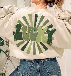 THE LUCKY ST PAT GRAPHIC SWEATSHIRTS - sand