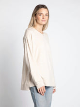 Load image into Gallery viewer, THE TIANA CREWNECK TUNIC TOP - cream