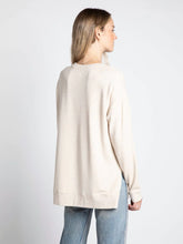 Load image into Gallery viewer, THE TIANA CREWNECK TUNIC TOP - cream