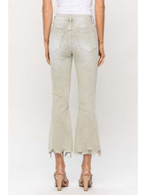 Load image into Gallery viewer, THE BELLA VINTAGE FLARE STRETCHY DENIM - moss green