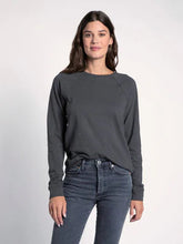 Load image into Gallery viewer, THE EVERETT COTTON BLEND LONG SLEEVE TOP - vintage black