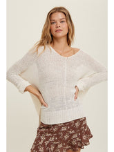 Load image into Gallery viewer, THE MELODY LIGHTWEIGHT SWEATER - cream