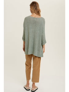THE MELODY LIGHTWEIGHT SWEATER - mint