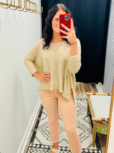 THE MELODY LIGHTWEIGHT SWEATER - taupe