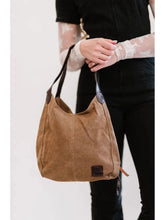 Load image into Gallery viewer, THE ANNISTON CANVAS HOBO BAG - brown