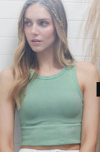 Load image into Gallery viewer, THE NICOLE CHEVRON HIGH NECK CROP TANKS
