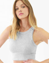 Load image into Gallery viewer, THE NICOLE CHEVRON HIGH NECK CROP TANKS