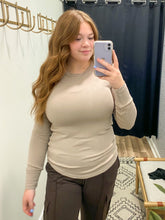 Load image into Gallery viewer, THE STACY PERFECT BASIC L/S TOP - lt taupe