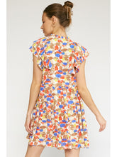 Load image into Gallery viewer, THE KRISTA MOCKNECK RUFFLE MINI DRESS
