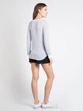 Load image into Gallery viewer, THE STACY PERFECT L/S TOP - white striped