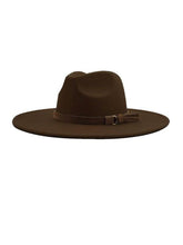 Load image into Gallery viewer, WIDE BRIM PANAMA HATS WITH SIMPLE BELT