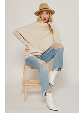 Load image into Gallery viewer, THE ZARA SLOUCHY NECK DOLMAN SWEATERS - shell
