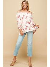 Load image into Gallery viewer, THE AYLA FLORAL 3/4 SLEEVE BLOUSE