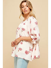 Load image into Gallery viewer, THE AYLA FLORAL 3/4 SLEEVE BLOUSE