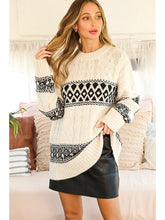 Load image into Gallery viewer, THE SKYLER AZTEC SOFT SWEATER TOP