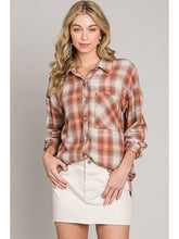 Load image into Gallery viewer, THE DAVEY OVERSIZED PLAID TOP