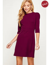 Load image into Gallery viewer, THE LENNIE A-LINE DRESS - wine
