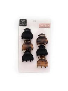 KITSCH RECYCLED EXTRA SMALL 6PK CLAW HAIR CLIPS