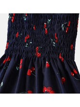 Load image into Gallery viewer, THE NAVY CHERRY SUNDRESS