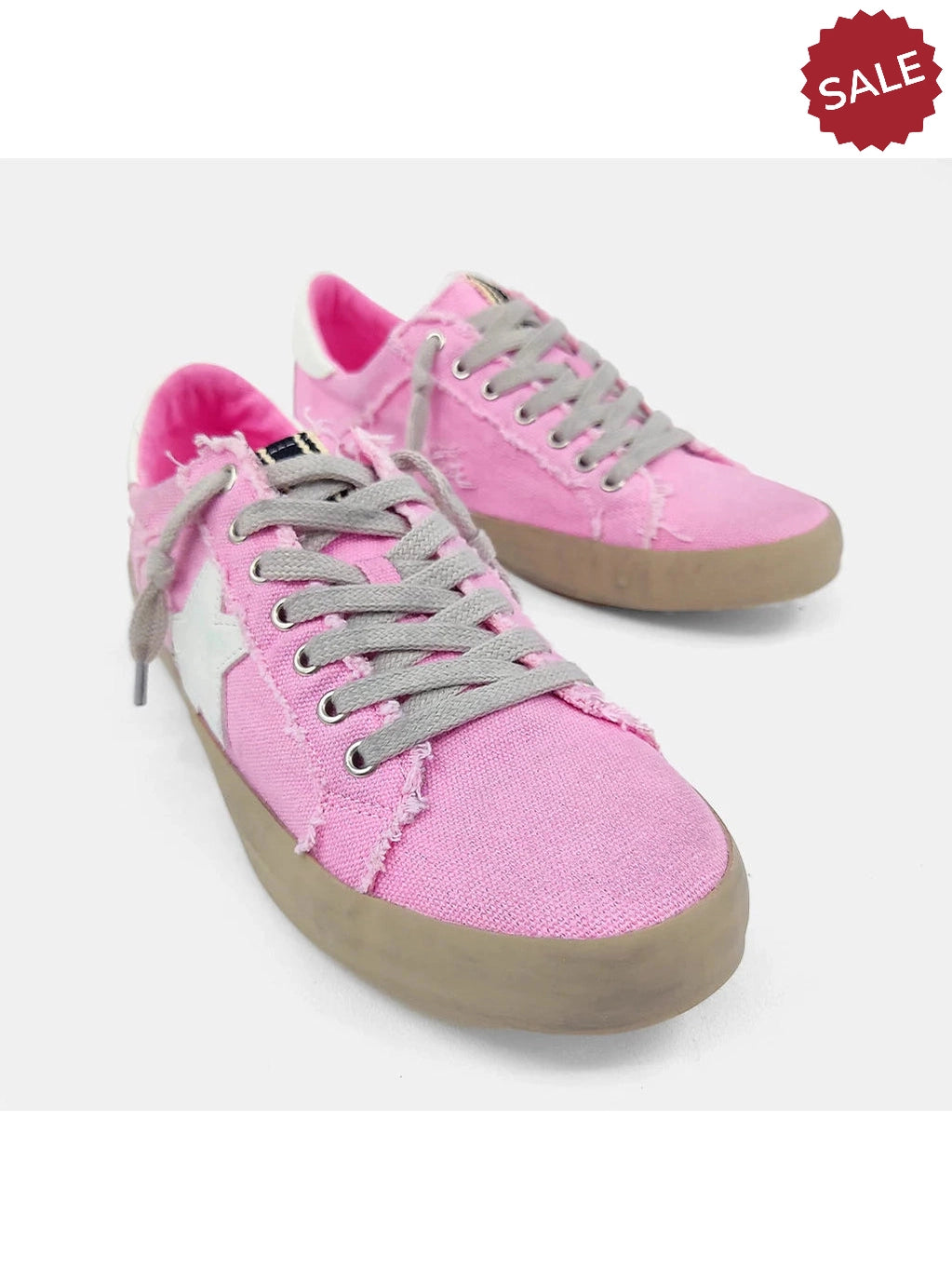THE PAULA PINK STAR CANVAS SNEAKERS