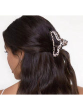 Load image into Gallery viewer, KITSCH RECYCLED SATIN WRAPPED LARGE HAIR CLIPS - animal