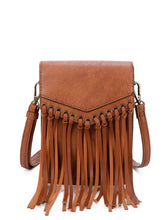 Load image into Gallery viewer, THE SCARLET FRINGE PHONECASE CROSSBODY - brown