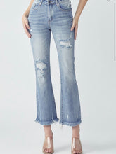 Load image into Gallery viewer, THE BILLIE MID RISE FLARE ANKLE DENIM - Lt wash