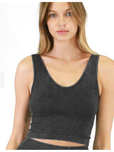 Load image into Gallery viewer, THE REVERSIBLE KACEY CROPPED TANK - vintage colors