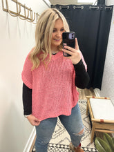Load image into Gallery viewer, THE VERONICA V-NECK SWEATER - pink