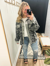 Load image into Gallery viewer, THE MEGAN CAMO BUTTON DOWN TOP