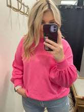 Load image into Gallery viewer, THE JOYCE BALLOON SLEEVE LIGHTWEIGHT SWEATERS - pink