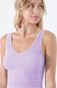 THE REVERSIBLE KACEY CROPPED TANK - vintage colors