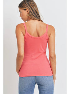 THE EMERSON SCOOP V NECK RIBBED TANKS - 3 colors